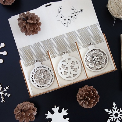 Ozdoby na vianočný stromček, 1 sada-18 kusov 3490 PR0107-Christmas decoratio HEU-