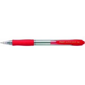 Pilot Химикалка, 0, 22 мм, с бутон, PILOT "Super Grip", червена BPGP-10R-F-R (BPGP-10R-F-R)