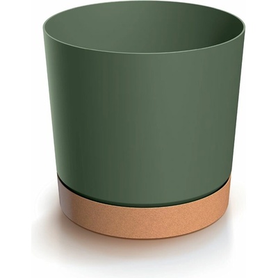 Prosperplast Květináč Tubo PM 23,9 cm zelená/béžový