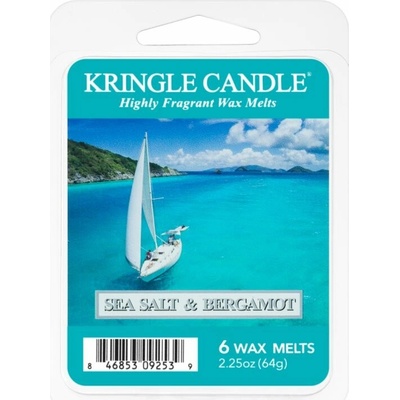 Kringle Candle Sea Salt & Bergamot vosk do aromalampy 64 g