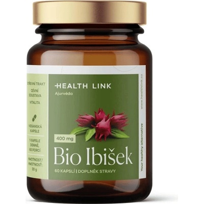 HEALTH LINK Ibišek 400 mg BIO 60 kapslí