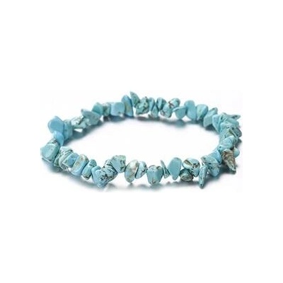 Nubis korálkový tromlovaný tyrkysový Howlit KN403