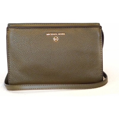 Michael Kors dámská kabelka crossbody VALERIE 32F2G9VC2L OLIVE MD EW XBODY LEATHER