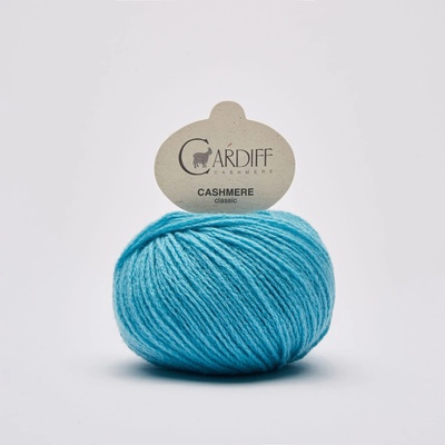 CASHMERE CLASSIC Cardiff Cashmere Farby CASHMERE: 605 svetlá tyrkysová