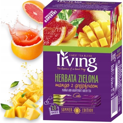 Irving zelený čaj expresné mango s grapefruitom 30 g