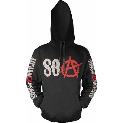 Sons of Anarchy mikina, SOA Grey Distressed Black