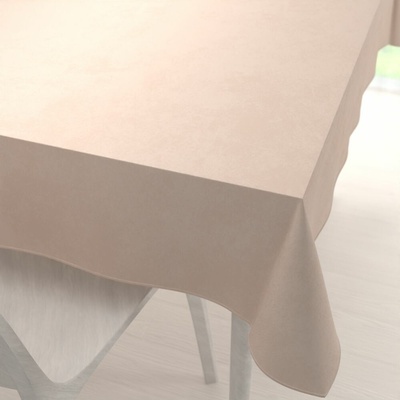 Biante Veľký zamatový obdĺžnikový obrus Velvet Premium SVP-020 Béžový 220x260cm