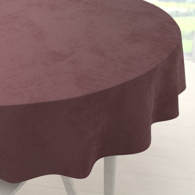 Biante Veľký zamatový okrúhly obrus Velvet Premium SVP-019 Hnedofialový Ø 240cm