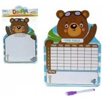 Mádara Wooden dry-erase board with felt-tip pen