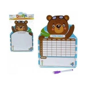Mádara Wooden dry-erase board with felt-tip pen