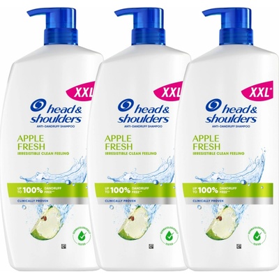 Head & Shoulders Apple Fresh Šampón 3 x 800 ml