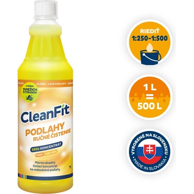 Cleanfit ultrakoncentrát Podlahy s leskom 1 l