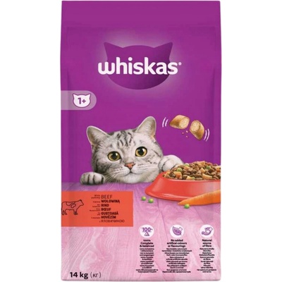 Whiskas krmivo suché hovězí 14 kg