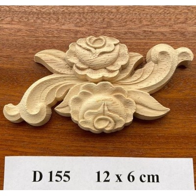 Ann Zeng Dřevěný ornament D155 12x6cm barva přírodní 1 ks