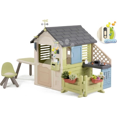 Smoby Domček s posedením pre záhradníka Pretty Playhouse&Kitchen Life s kuchynkou