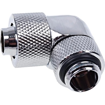Image 1 of Alphacool Фитинг Alphacool Eiszapfen, Удължител, 90°, 13/10mm, G1/4, Сребрист (AC-1011160)