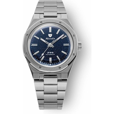 Nivada Grenchen F77 Titanium Dark Blue Aventurine
