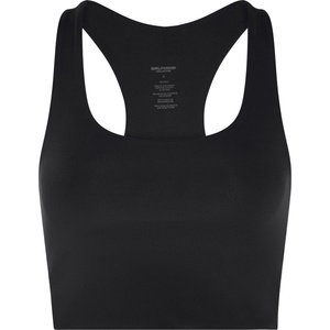 Girlfriend Collective Womens Paloma Non Wired Medium Impact Sports Bra - Black