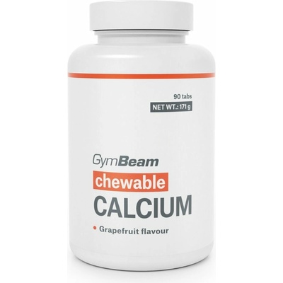 GymBeam Vápnik, tablety na cmúľanie 90 tabliet grapefruit