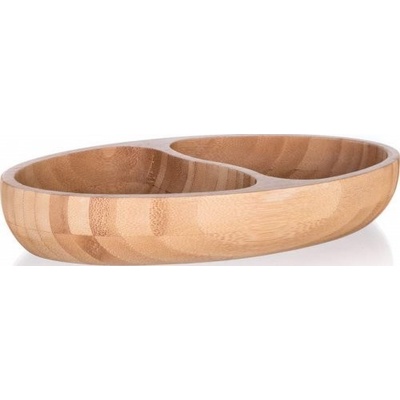 Banquet miska dělená BRILLANTE Bamboo 24 x 13,5 x 4 cm – Zboží Dáma