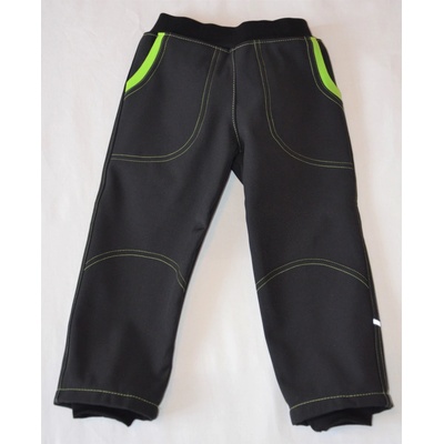 GUDO Softshellové kalhoty funkční zima zelené prošívání