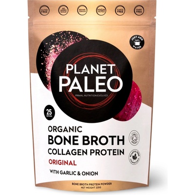 Planet Paleo BIO Sušený hovězí vývar z kostí 225 g