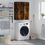 vidaXL Стенен шкаф опушен дъб 69, 5x34x90 см (828449)