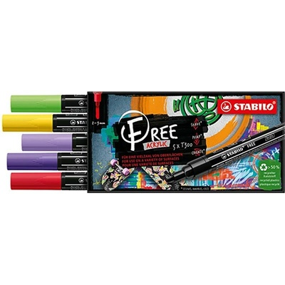 Stabilo T300 Vibrant 5 ks