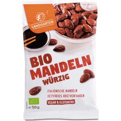 Landgarten Organické mandle pražené pikantné v Tamari omáčke 50 g