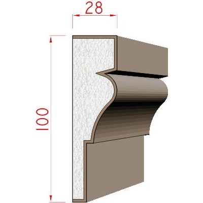 Dekora-Stuck Šambrána 100x28mm 311020