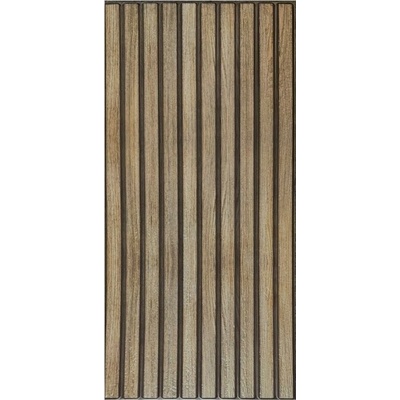 Impol Trade PVC 3D panely TP10034449 60 x 30 cm lamely sivo-hnedé 1ks