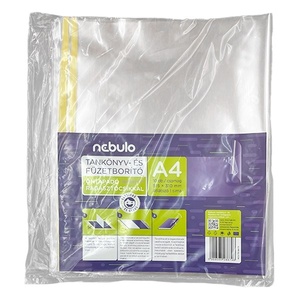 Nebulo Корица за учебник NEBULO A/4 със самозалепваща се лента, прозрачна 65mic 51, 5x31 cm 10 броя RCS-TK-A4-SI (RCS-TK-A4-SI)