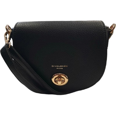 David Jones malá elegantní crossbody kabelka CM7021 BLACK černá