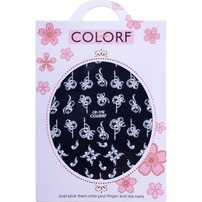 Allepaznokcie Nálepky na nechty CB 176 biele