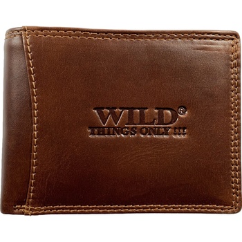 Wild kožená peňaženka hnědá