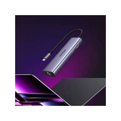UGREEN CM512 adapter USB-C / 3x USB A 3.0, HDMI, RJ45, PD