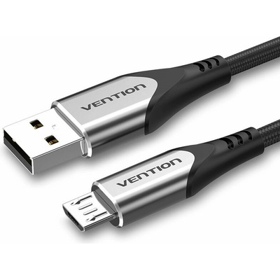 Vention COAHC USB 2.0 A to Micro-B 3A, 0,25m, šedý