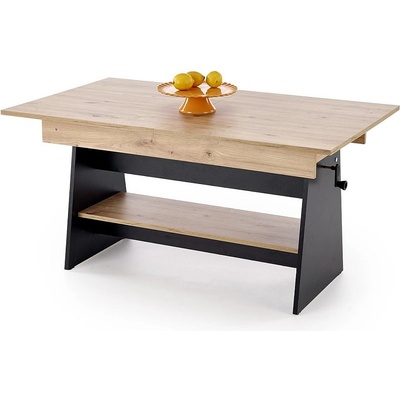 Halmar Холна маса erika дъб артизан / черна