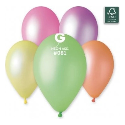 Gemar Balónek 13cm 5" #081 NEON mix bal