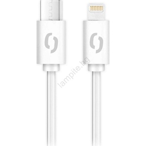ALIGATOR DATKP57 - USB кабел USB-C към Lightning, 30 W Power Delivery, 0, 5 м, бял (PH0027)