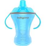 BabyOno Неразливаща чаша Babyоno - Natural, 260 ml, синя (5901435406076-синя)