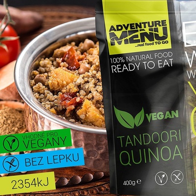 Adventure Menu Tandoori Quinoa vegan 400 g – Zbozi.Blesk.cz