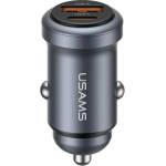 USAMS Автомобилно зарядно USAMS CC322 30W 1xUSB-A 1xUSB-C tarnish (Usa001709)