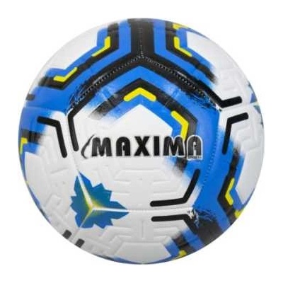 Maxima Футболна топка maxima, Размер 5, Бяла със синьо