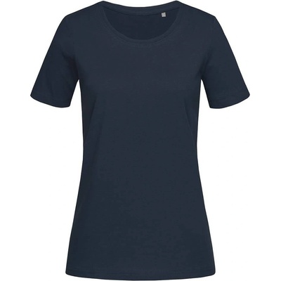 Stedman Dámske tričko Lux Fitted Crew neck midnight modrá