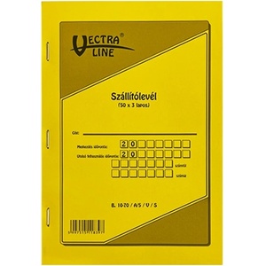VECTRALINE Отпечатана товарителница VECTRALINE A/5, състояща се от 50x3 листа B10-70/V/A5 (B10-70/V/A5)
