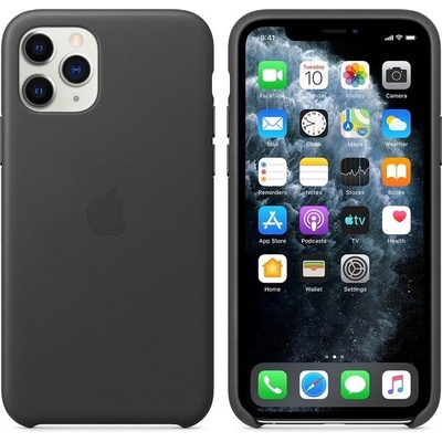 Apple iPhone 11 Pro Max Leather Case - Black MX0E2ZM/A
