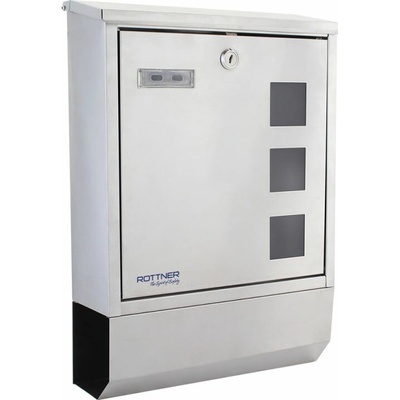 Poštová schránka Rottner Corto z nehrdzavejúcej ocele