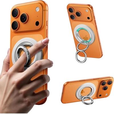 Magnetický držák se stojánkem ESR Magnetic 360° HaloLock MagSafe Phone Ring - Bílá – Zboží Mobilmania