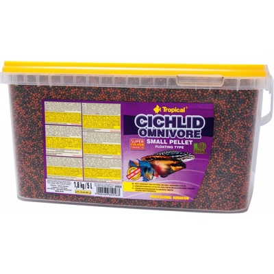 Tropical Cichlid Omnivore Small Pellet 1 l